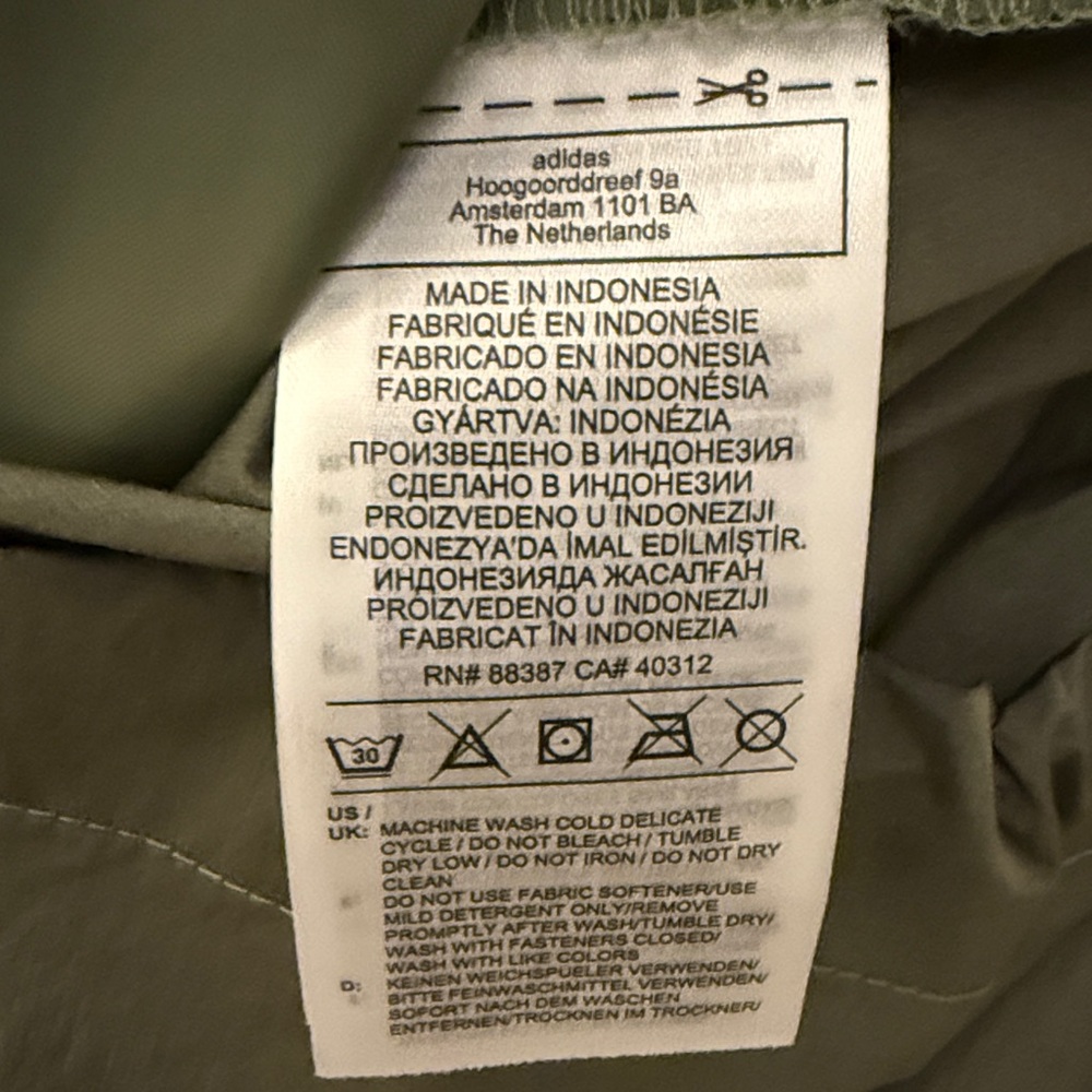 Adidas Windy.RDY Legacy Green Hooded Windbreaker - Picture 11 of 11